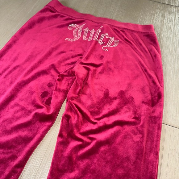 Juicy Couture Velvet Pants in Deep Pink - Picture 5 of 7